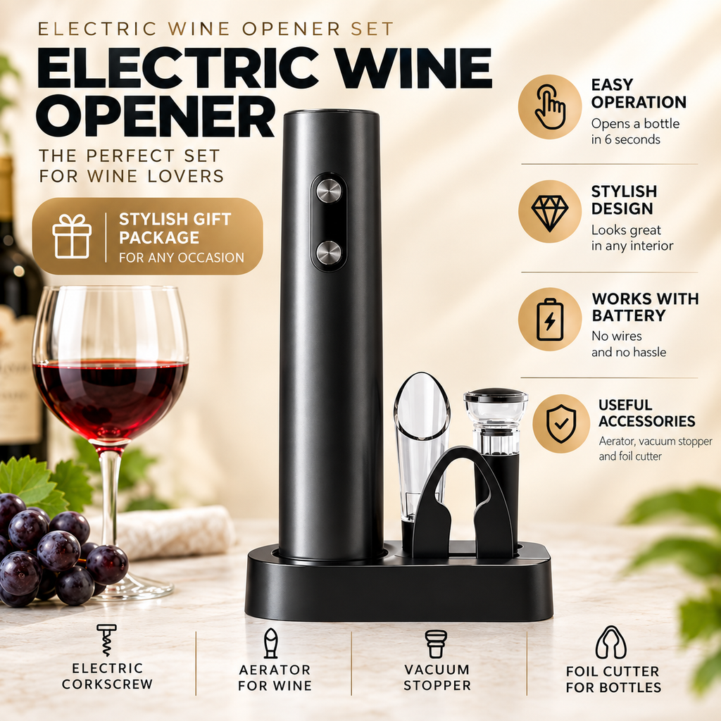 Rechargeable Electric Wine Bottle Opener™