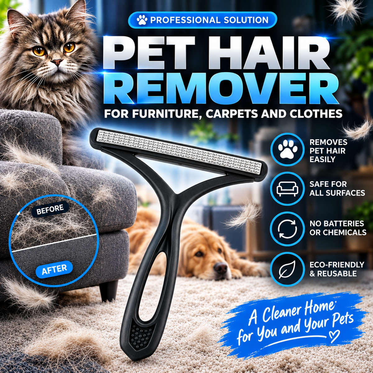 Pet hair removal brush™